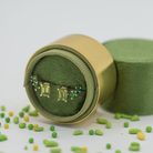 emerald peridot tsavorite gradient crescent stud