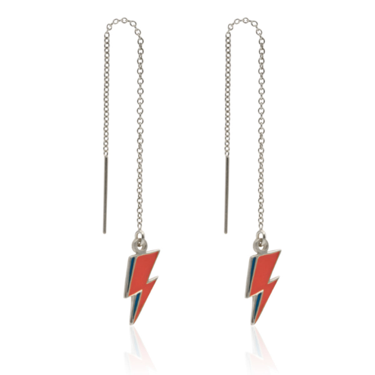 lightning bolt ear threader 925 silver