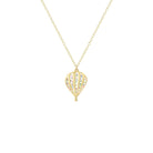 mini festive hot air balloon necklace gold