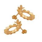 heart bypass hoop earrings gold