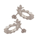 heart bypass hoops in sterling silver side view.