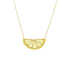 lemon necklace gold