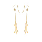 resilience dangle earrings gold