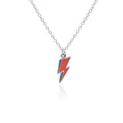 Silver mini bolt necklace