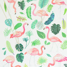 monstera necklaces flamingos