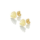 monstera-studs-gold