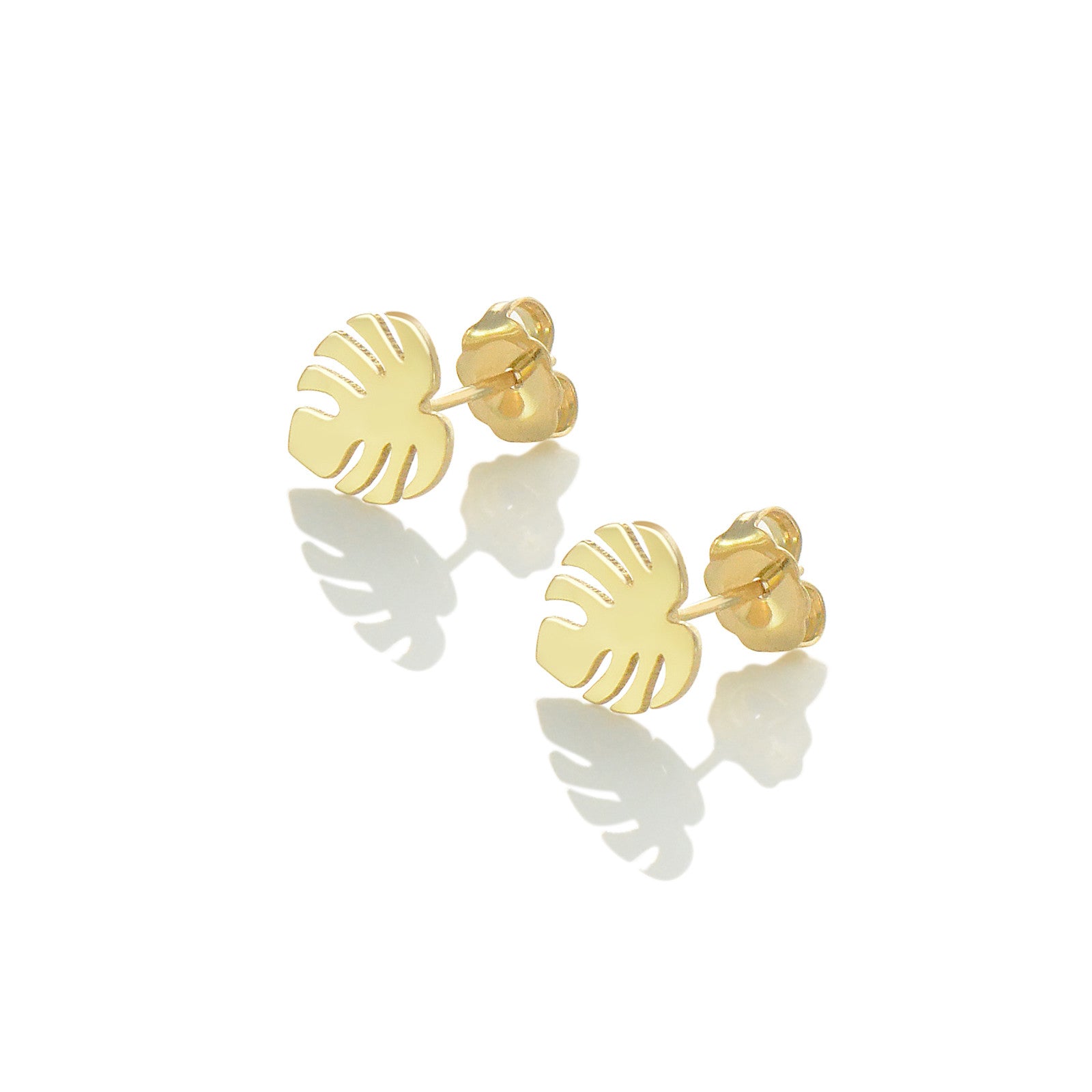 monstera-studs-gold