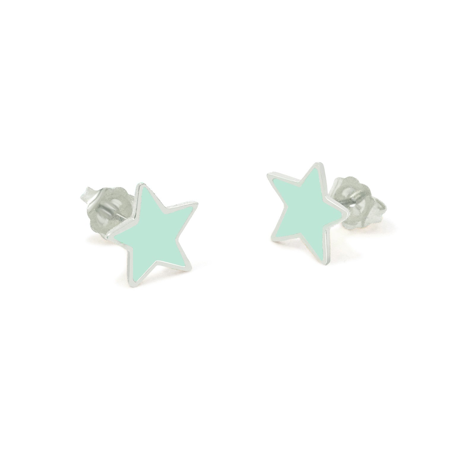 star studs silver mint