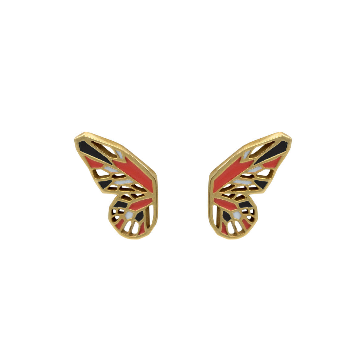 monarch butterfly earrings gold