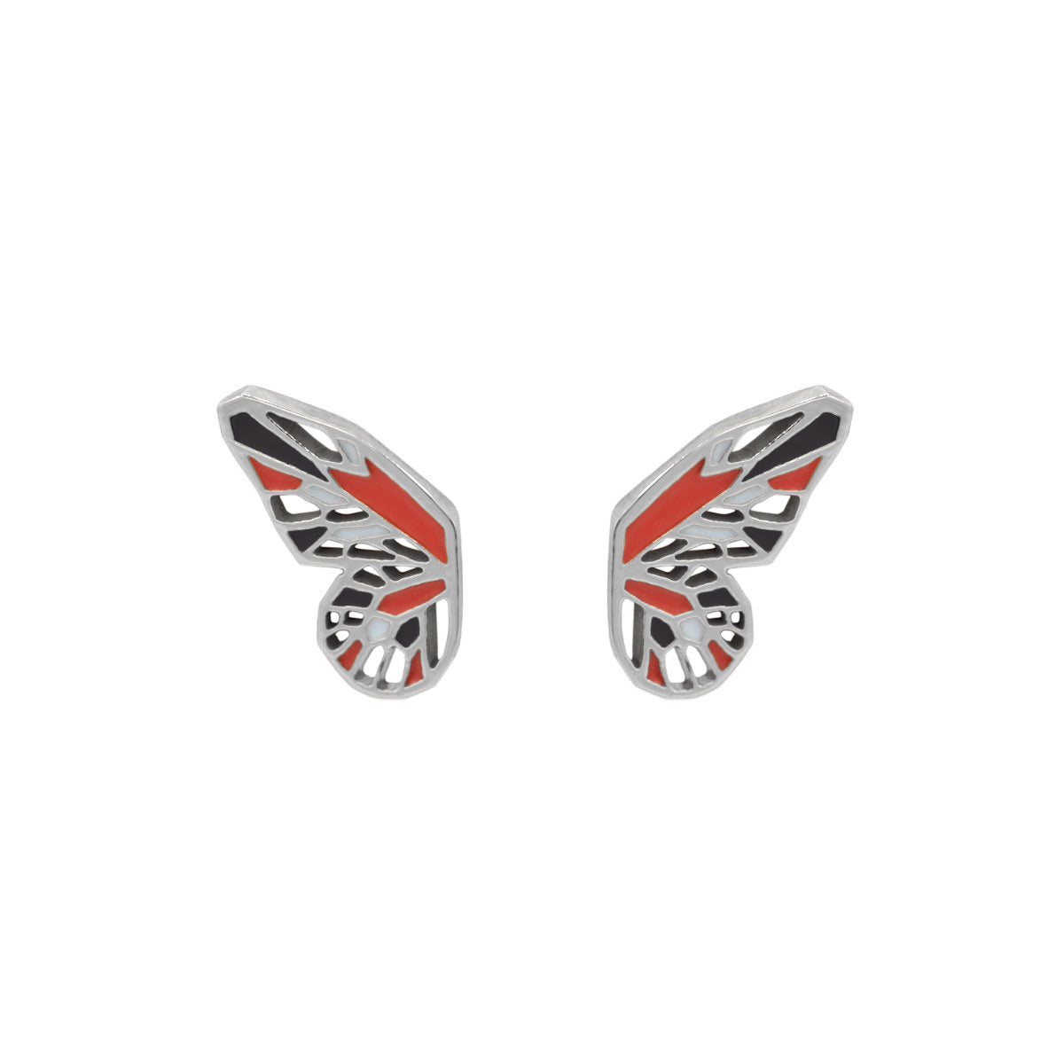 monarch butterfly earrings in sterling silver