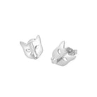 cat studs in 925 sterling silver