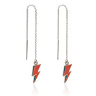 lightning bolt ear threader 925 silver