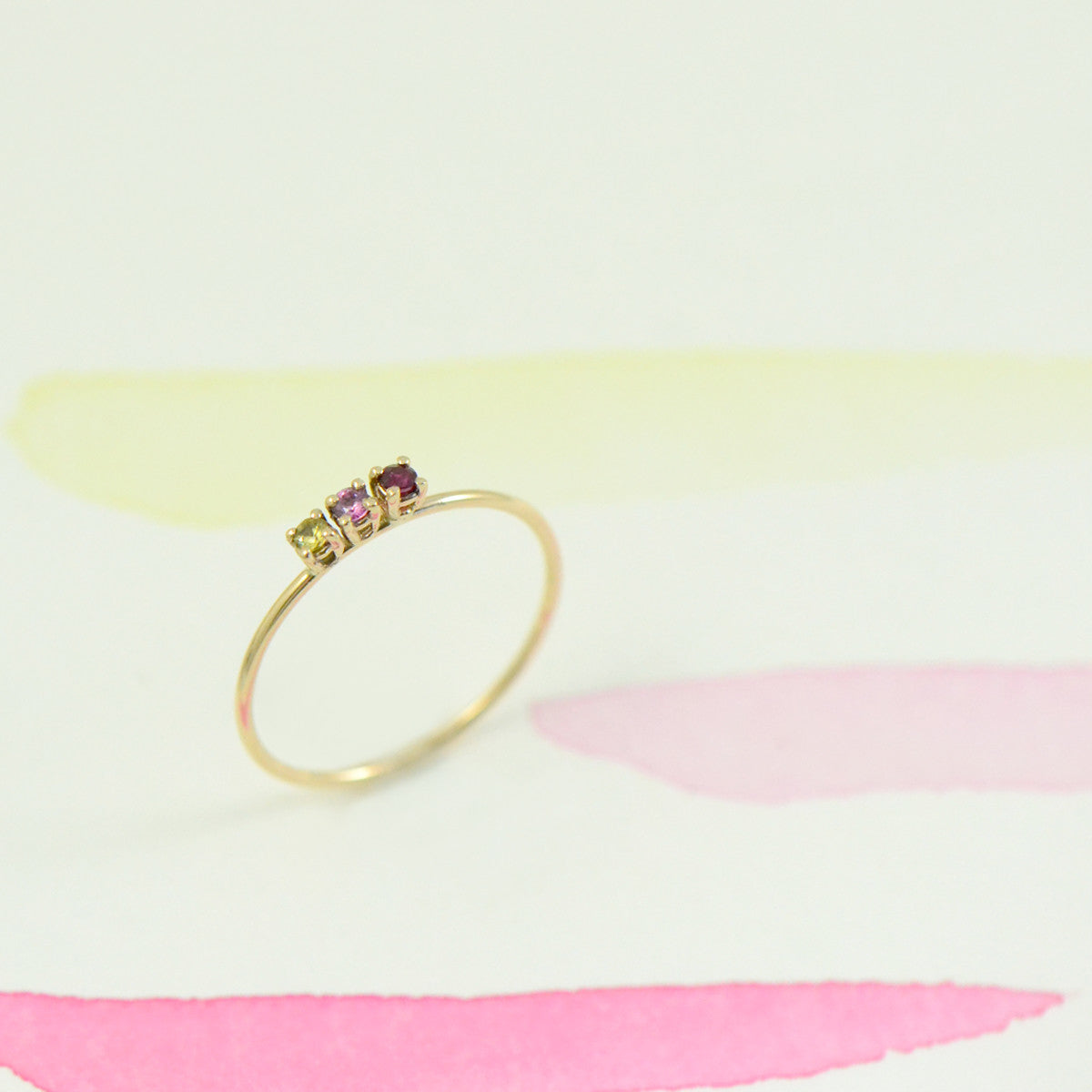 gold ruby sapphire ring