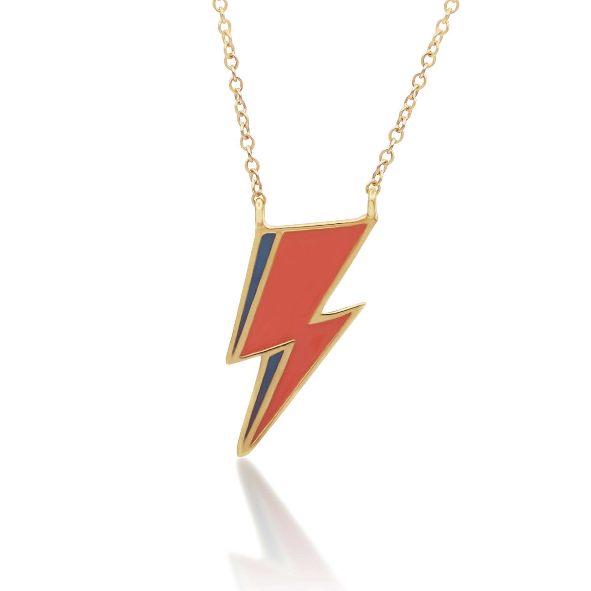 Bolt large necklace gold – Whimsy Jewelry