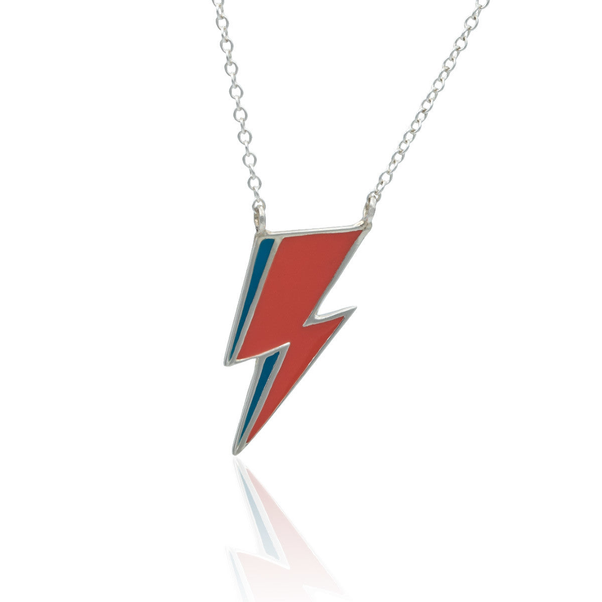 Bolt necklace in sterling silver