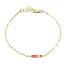 mini Bliss bracelet gold coral mint