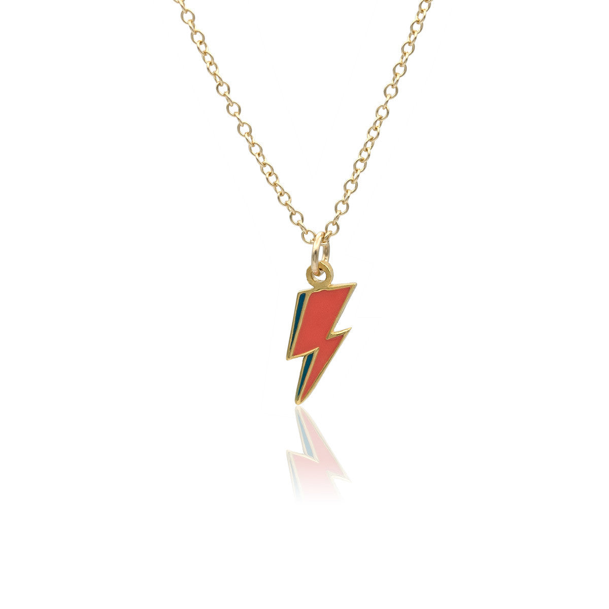 Bolt mini necklace gold – Whimsy Jewelry