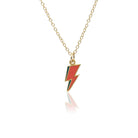 mini lightning bolt necklace gold