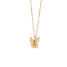 french bulldog head mini necklace 14k gold filled
