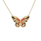 Monarch Butterfly necklace gold