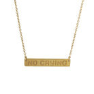 no crying nameplate necklace in gold filled