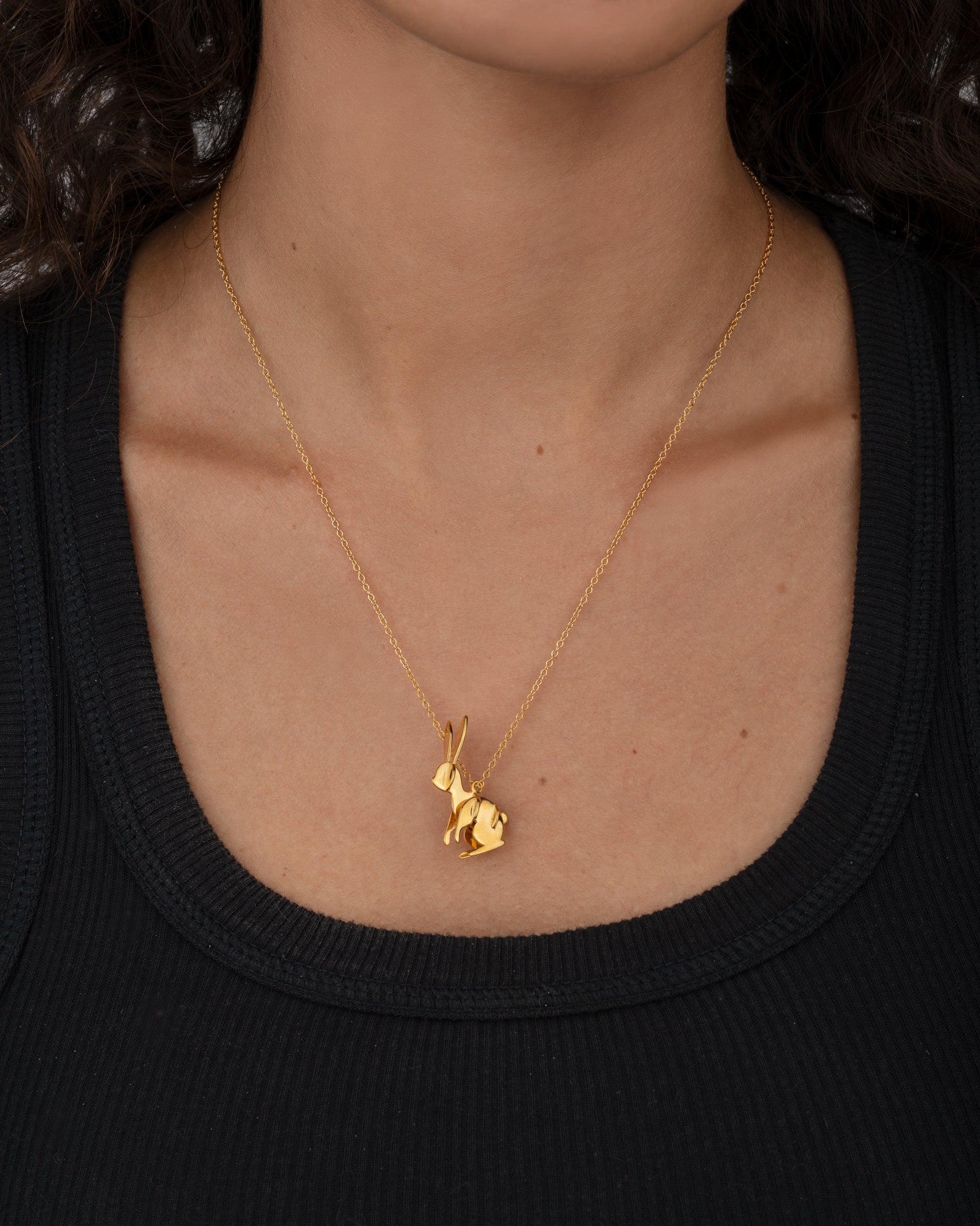 Bunny necklace gold – Whimsy Jewelry Bunny necklace gold – Whimsy Jewelry