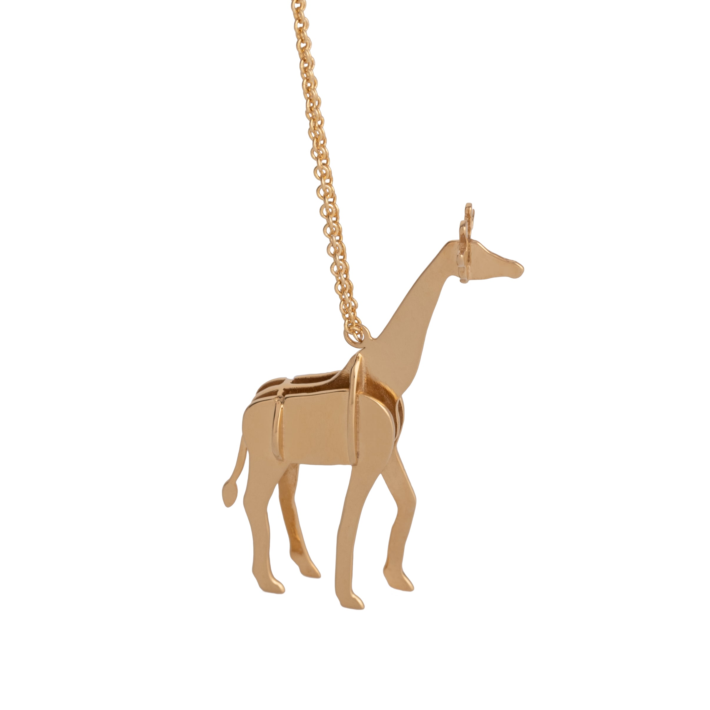 gold giraffe necklace