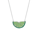 lime necklace in sterling silver