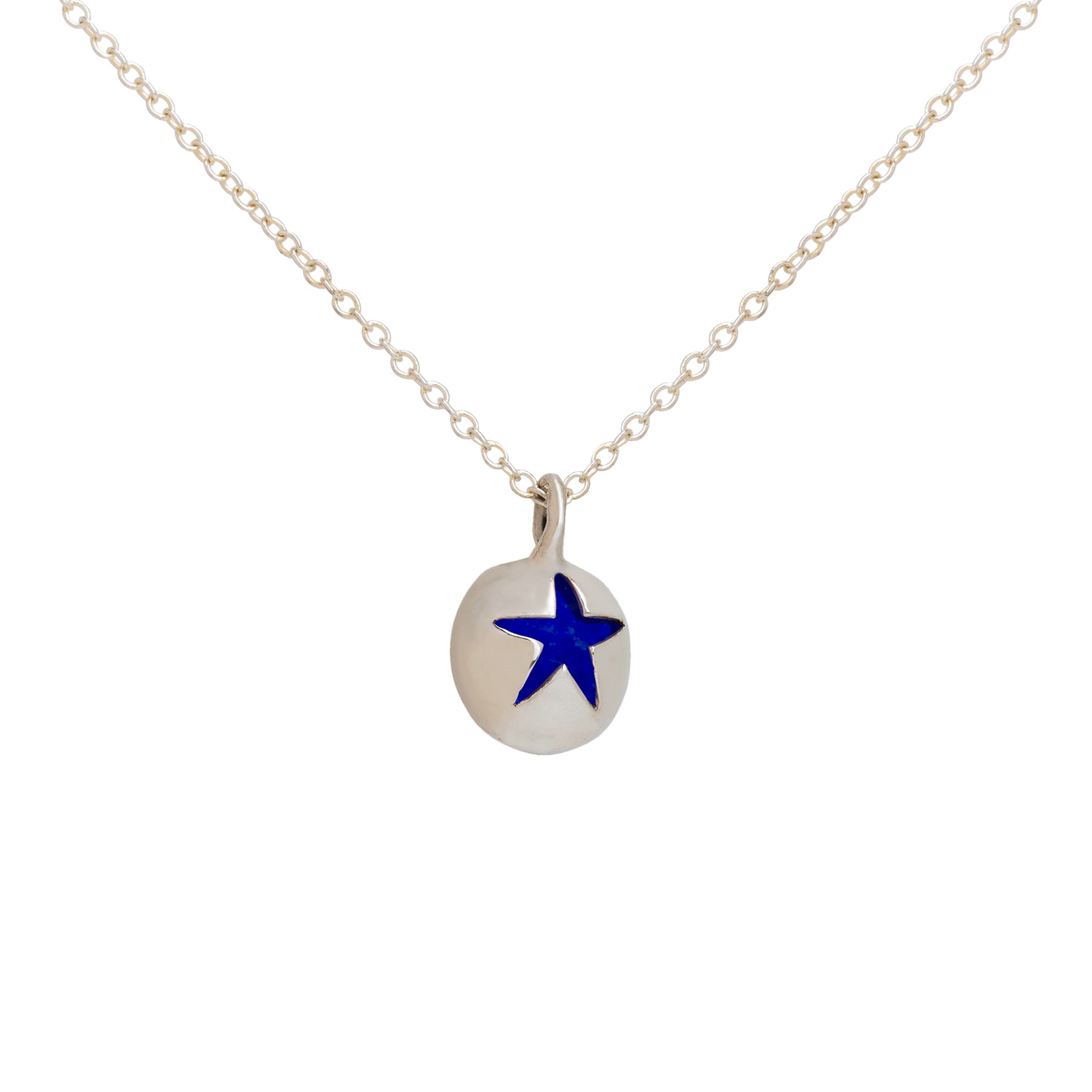 North Star Necklace Silver | Sterling silver Lucky Pebble