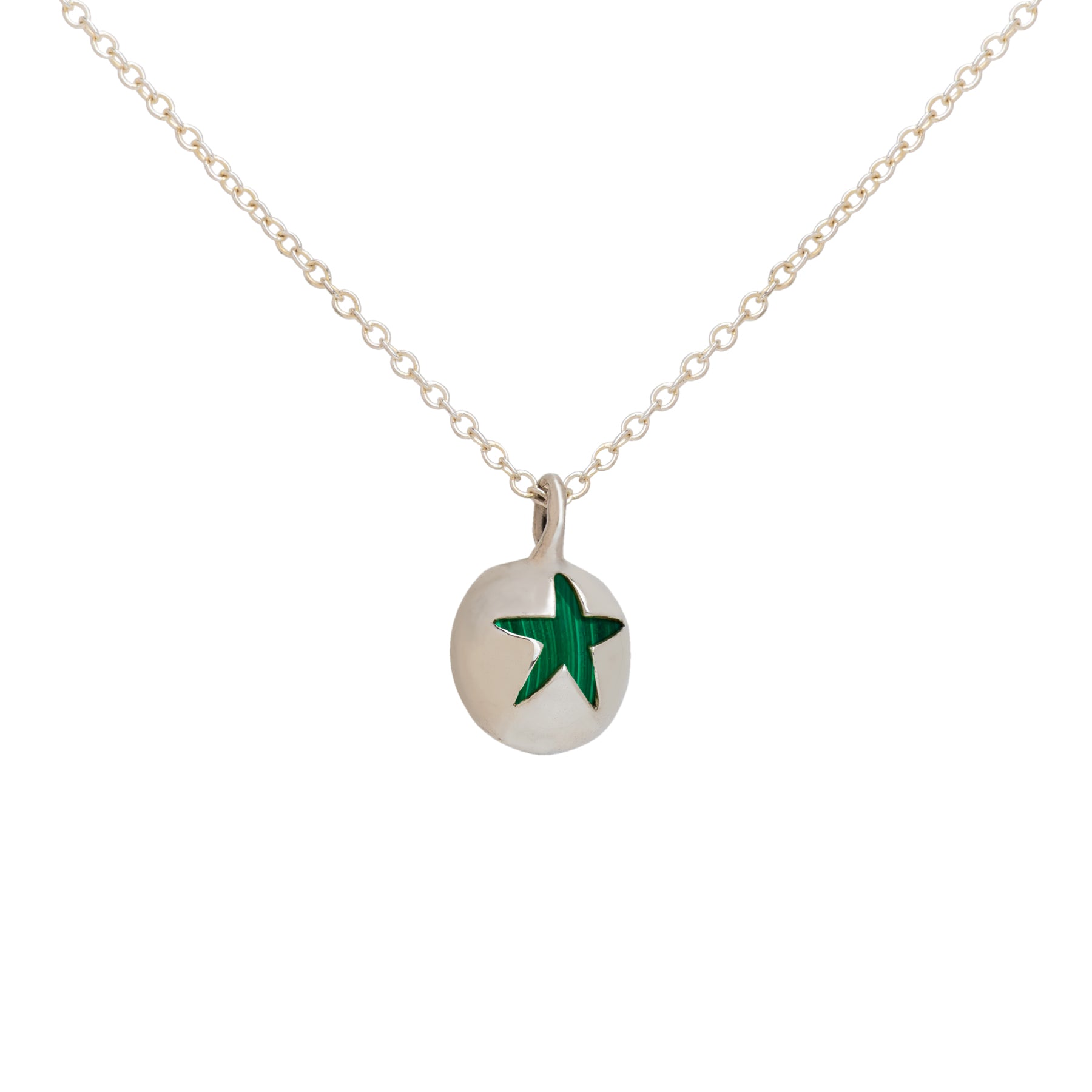 North Star Necklace Silver | Sterling silver Lucky Pebble