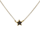 black star gold necklace